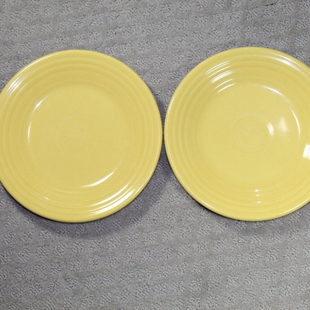 Set of 2 Fiestaware 9" Yellow Salad Plates